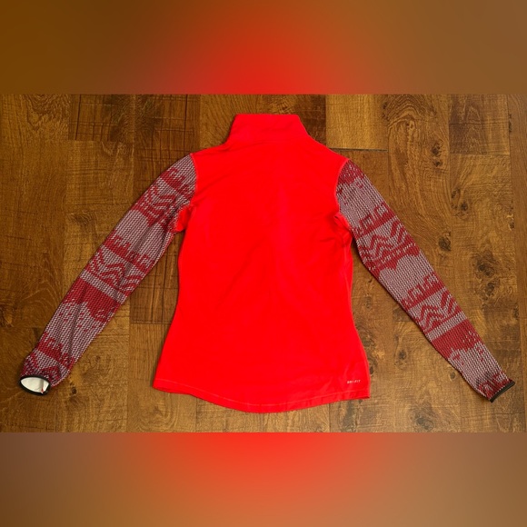 Nike pro hyperwarm Nordic Womens Half-Zip mock turtleneck pullover Sz large - Picture 8 of 9